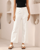 Iris Maxi Iris Maxi Pocket Stitch Jeans - White Iris Maxi Wide Leg Pant - Beige/Black Splash Swimwear Clothing Pant