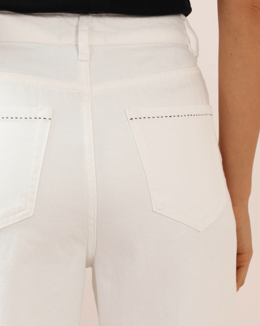 Iris Maxi Iris Maxi Pocket Stitch Jeans - White Iris Maxi Wide Leg Pant - Beige/Black Splash Swimwear Clothing Pant