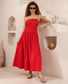 Iris Maxi Iris Maxi Red Bandeau Dress Iris Maxi Red Bandeau Dress Splash Swimwear Dresses