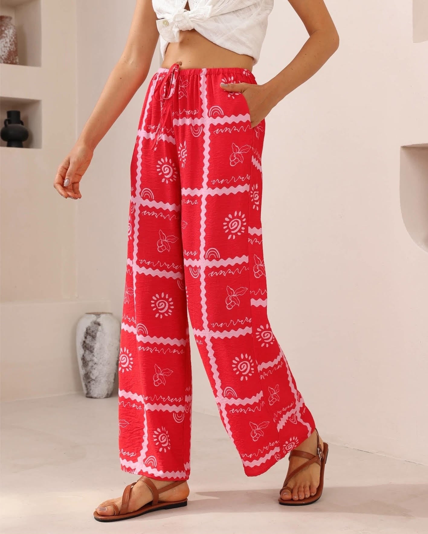 Iris Maxi Iris Maxi Red Pants Iris Maxi Red Pants Splash Swimwear