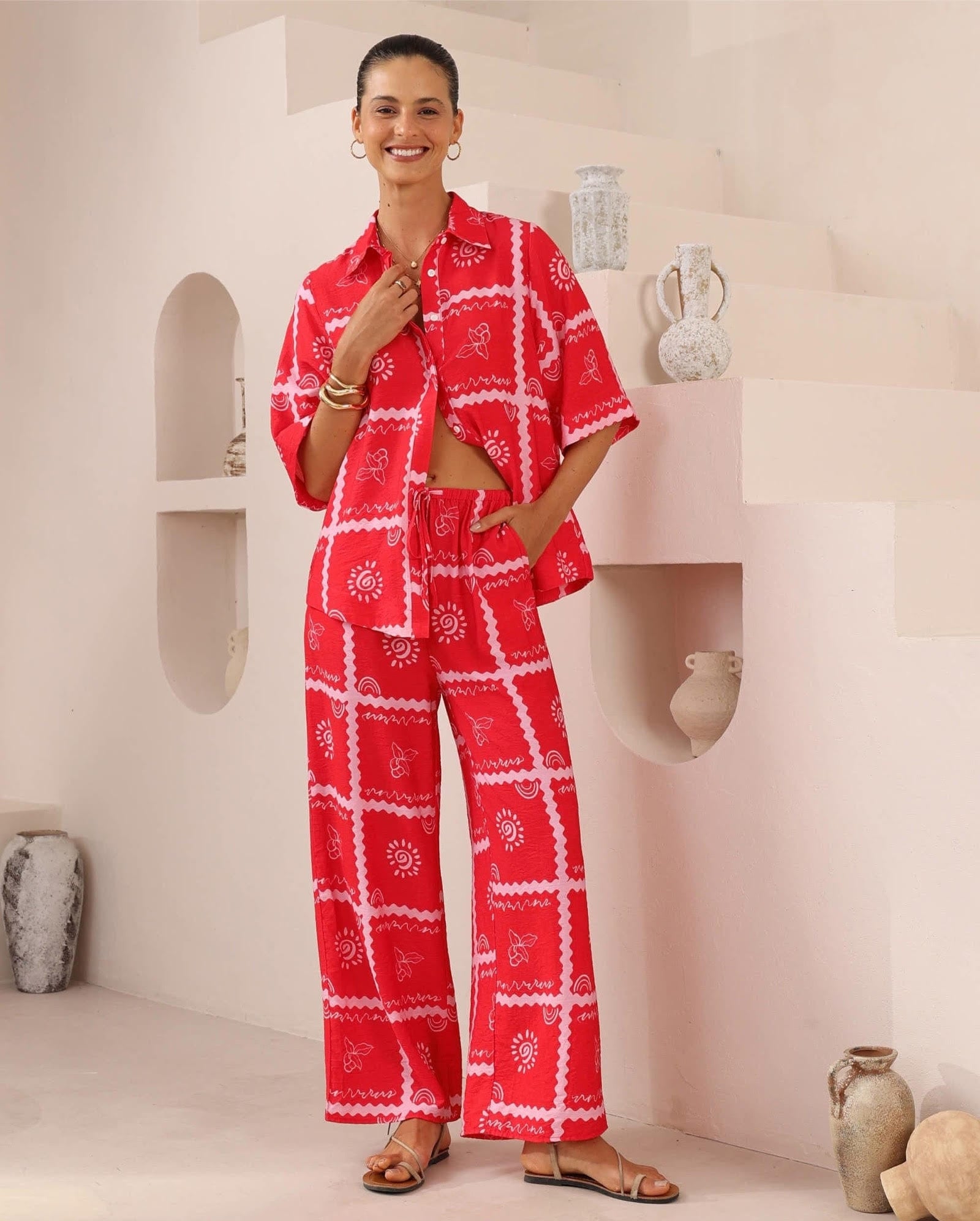 Iris Maxi Iris Maxi Red Pants Iris Maxi Red Pants Splash Swimwear