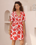 Iris Maxi Iris Maxi Red Seashell Babydoll Dress Iris Maxi Red Seashell Babydoll Dress Splash Swimwear