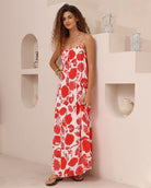Iris Maxi Iris Maxi Red Seashell Maxi Dress Iris Maxi Red Seashell Maxi Dress Splash Swimwear