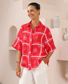 Iris Maxi Iris Maxi Red Shirt Iris Maxi Red Shirt Splash Swimwear