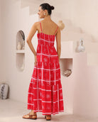 Iris Maxi Iris Maxi Red Tie Front Dress Iris Maxi Red Tie Front Dress Splash Swimwear