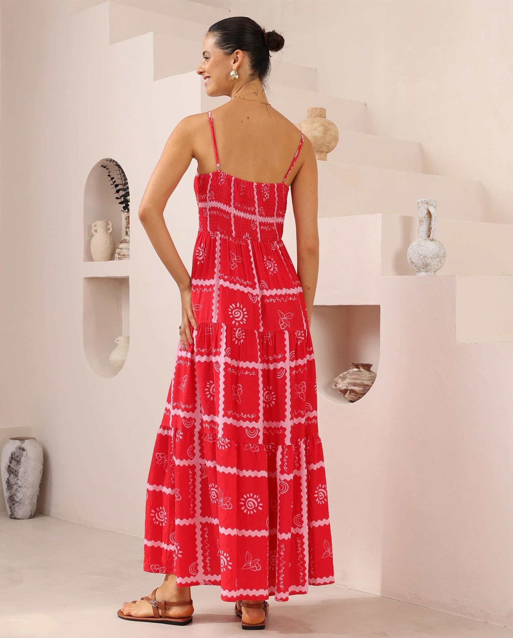 Iris Maxi Iris Maxi Red Tie Front Dress Iris Maxi Red Tie Front Dress Splash Swimwear