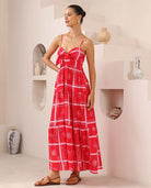 Iris Maxi Iris Maxi Red Tie Front Dress Iris Maxi Red Tie Front Dress Splash Swimwear