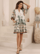 Iris Maxi Iris Maxi Royal Palm Babydoll Dress Iris Maxi Royal Palm Babydoll Dress Splash Swimwear Dresses