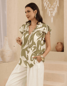 Iris Maxi Iris Maxi Sage Swirl Bouse Iris Maxi Sage Swirl Bouse Splash Swimwear Clothing Top