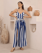 Iris Maxi Iris Maxi Santorini Stripe Jumpsuit Iris Maxi Santorini Stripe Jumpsuit Splash Swimwear Jumpsuit