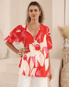 Iris Maxi Iris Maxi Scarlet Petals Top Iris Maxi Scarlet Petals Top Splash Swimwear Clothing Top