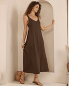 Iris Maxi Iris Maxi Shift Maxi Dress - Chocolate Iris Maxi Shift Maxi Dress - Chocolate Splash Swimwear Dresses