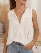 Iris Maxi Iris Maxi Sleeveless Shirt - White Iris Maxi Sleeveless Shirt - White Splash Swimwear Tops