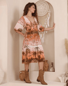 Iris Maxi Iris Maxi Sunset Palm Midi Dress Iris Maxi Botanical Meadow Babydoll Dress Splash Swimwear Dresses
