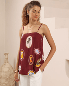 Iris Maxi Iris Maxi Sunset Souvenirs Bandeau Top - Wine Iris Maxi Sunset Souvenirs Bandeau Top - Wine Splash Swimwear