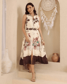 Iris Maxi Iris Maxi Watercolour Floral Shirt Dress - Choc Iris Maxi Watercolour Floral Shirt Dress - Choc Splash Swimwear Dresses