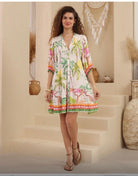 Iris Maxi Iris Maxi White Leopard Babydoll Dress Iris Maxi Botanical Meadow Babydoll Dress Splash Swimwear Dresses