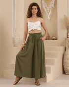 Iris Maxi Iris Maxi Wide Leg Pant 2032240-129 Iris Maxi Wide Leg Pant - Navy Splash Swimwear Womens Pants Khaki / 8 1000032843