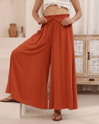 Iris Maxi Iris Maxi Wide Leg Pant 203625-289 Iris Maxi Wide Leg Pant - Navy Splash Swimwear Womens Pants Terracotta / 8 1000031590