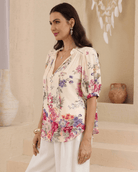 Iris Maxi Iris Maxi Wildflower Romance Blouse Iris Maxi Wildflower Romance Blouse Splash Swimwear Clothing Top