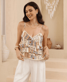 Iris Maxi Iris Maxi Zanzibar Frill Cami Iris Maxi Zanzibar Frill Cami Splash Swimwear Tops