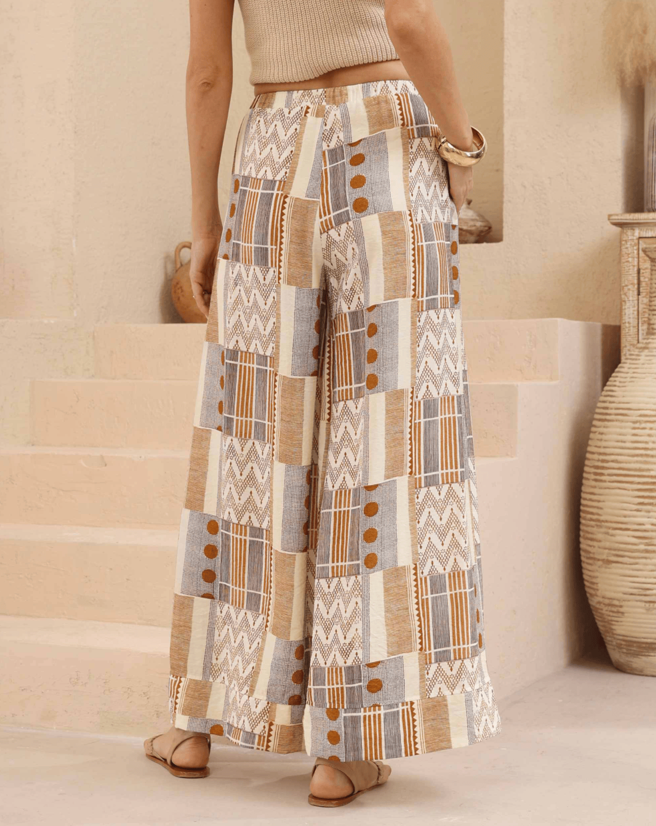 Iris Maxi Iris Maxi Zanzibar Wide Leg Pants Iris Maxi Zanzibar Wide Leg Pants Splash Swimwear Womens Pants