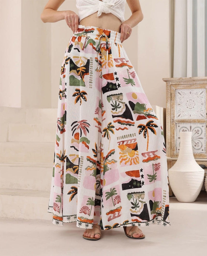 Iris Maxi Island Sun Tropic Palm Pants - Multi Island Sun Tropic Palm Pants - Multi Splash Swimwear Pants