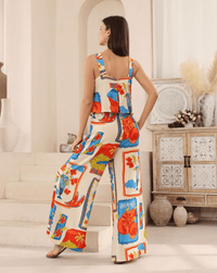 Iris Maxi Margarita Paradise Jumpsuit - Multi Margarita Paradise Jumpsuit - Multi Splash Swimwear Playsuits & Jumpsuits