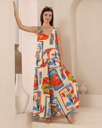 Iris Maxi Margarita Paradise Jumpsuit - Multi Margarita Paradise Jumpsuit - Multi Splash Swimwear Playsuits & Jumpsuits