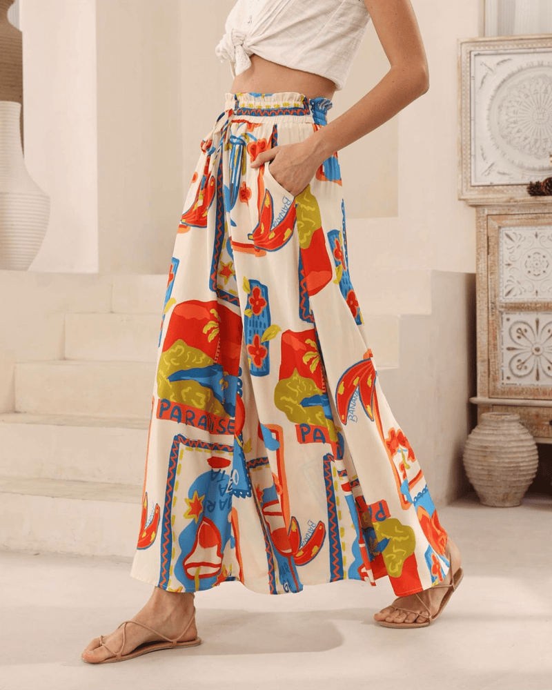 Iris Maxi Margarita Paradise Pants - Multi Margarita Paradise Pants - Multi Splash Swimwear Pants