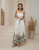 Iris Maxi Palm Tree Print Wide Leg Pant Palm Tree Print Wide Leg Pant Splash Swimwear Womens Clothing