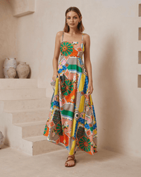 Iris Maxi Venice Maxi Dress - Multi Print Venice Maxi Dress - Multi Print Splash Swimwear