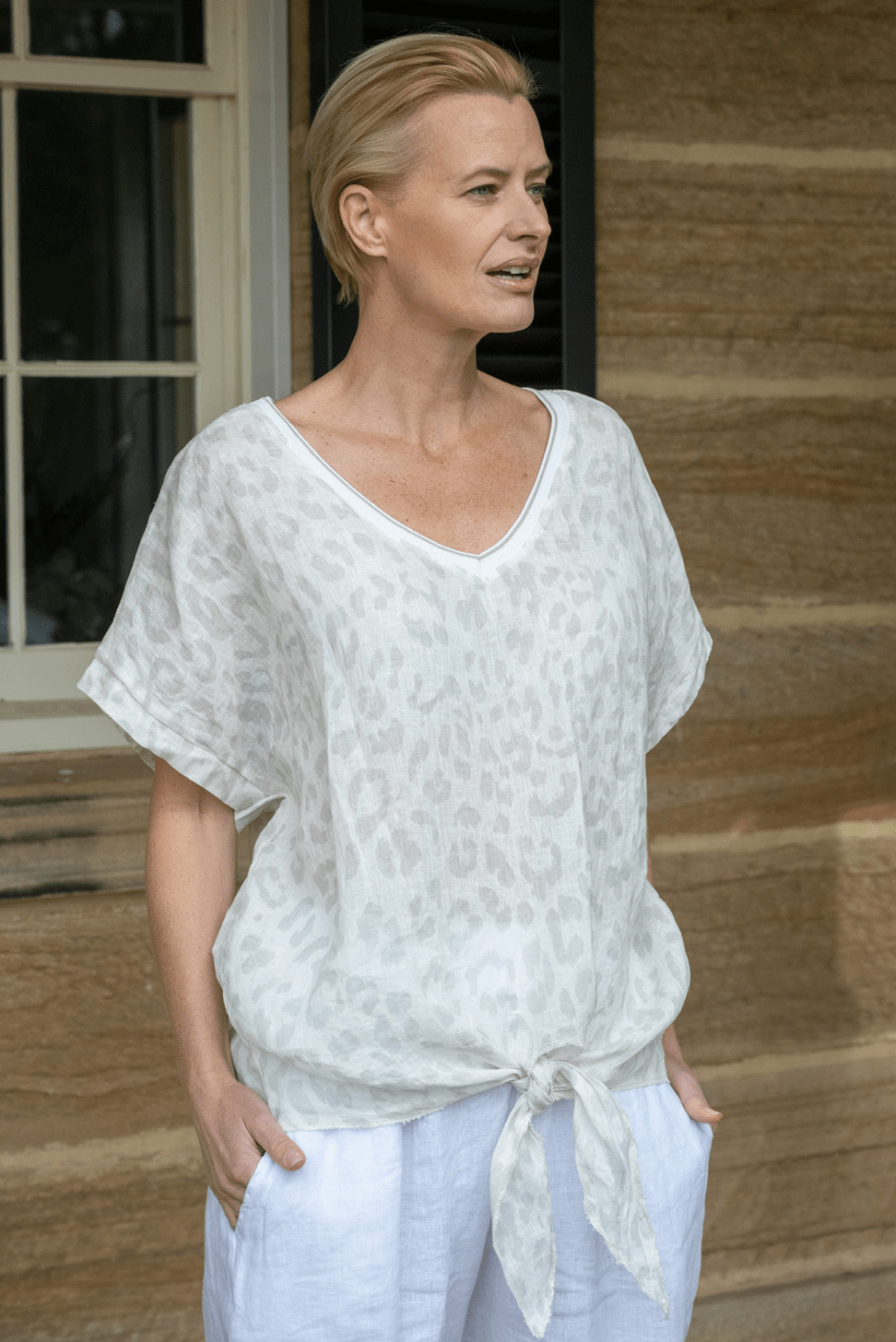 Italian Cartel Paige Top TIC508 Splash Swimwear Clothing O/S / Sand 1000014156