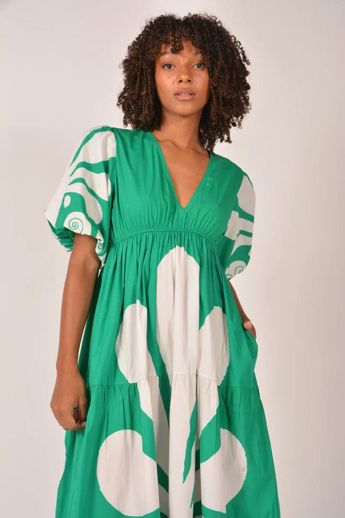 Elda Dress - Mayan Green - Itami - Splash Swimwear  - dresses, Itami, Sept23, Womens - Splash Swimwear 