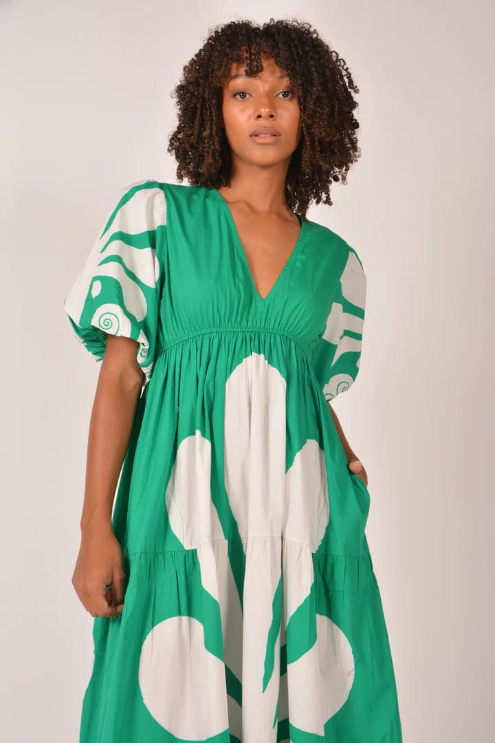 Elda Dress - Mayan Green - Itami - Splash Swimwear  - dresses, Itami, Sept23, Womens - Splash Swimwear 