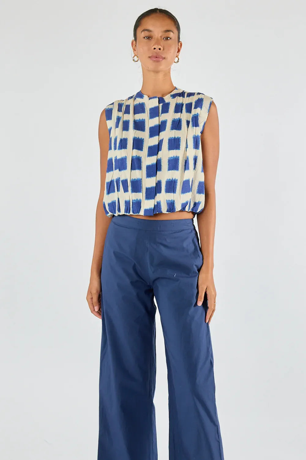 Itami Itami Bloc Sleeveless Top - Blue Itami Bloc Sleeveless Top - Blue Splash Swimwear Tops