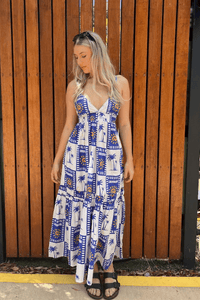 Itami Mariette Dress Liberacion - Blue Itami Mariette Dress Liberacion - Blue Splash Swimwear Clothing