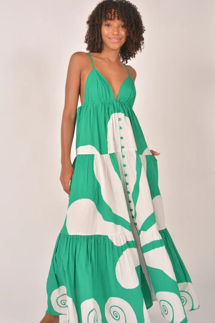 Marini Dress Mayan Green - Itami - Splash Swimwear  - dresses, Itami, Sept23, Womens - Splash Swimwear 