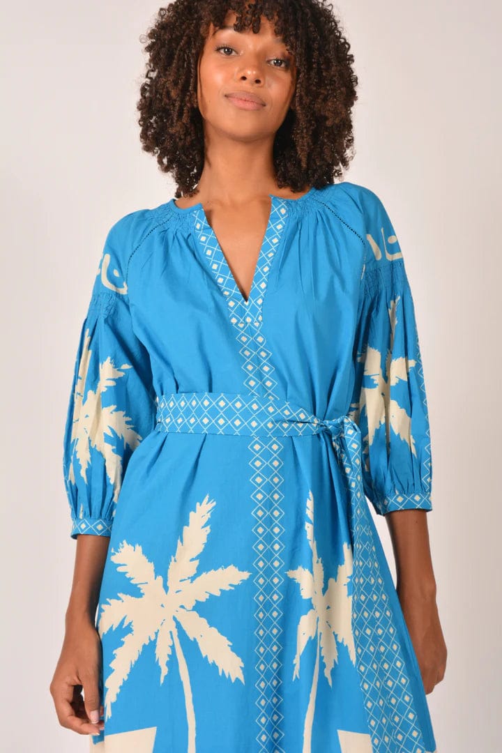 Sakanto Kaftan - Asof Blue - Itami - Splash Swimwear  - dresses, Itami, kaftans & cover ups, Sept23, Womens - Splash Swimwear 