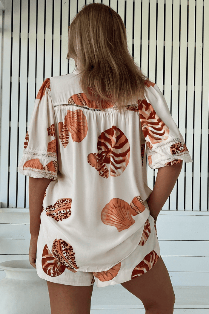 Jaase Marcel Print Cyra Blouse Jaase Marcel Print Cyra Blouse Splash Swimwear