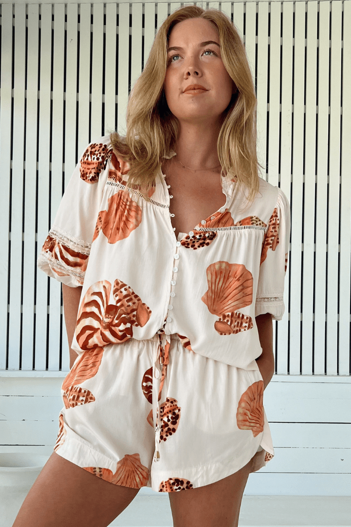 Jaase Marcel Print Cyra Blouse Jaase Marcel Print Cyra Blouse Splash Swimwear