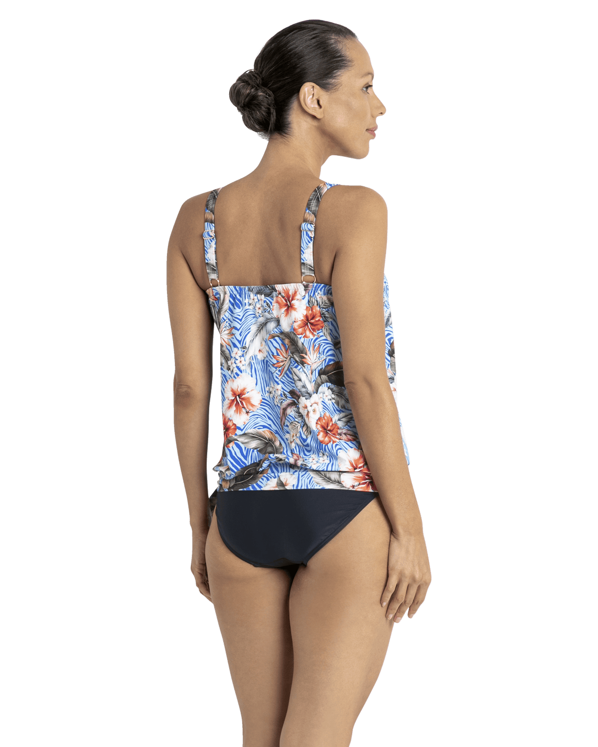 Jantzen Africa Bandeau Blouson Singlet Jantzen Africa Bandeau Blouson Singlet Splash Swimwear Womens Swimwear