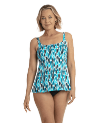 Jantzen Cloud Nine Multi Scoop Singlet - Arctic Jantzen Paige DD/E Mesh Frill Singlet - Black Splash Swimwear