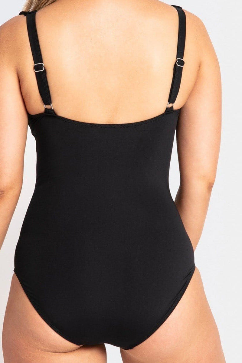 Jantzen One Pieces Cosmo DD/E Ruched Mesh Frill One Piece Jantzen Cosmopolitan DD/E Ruched Mesh Frill