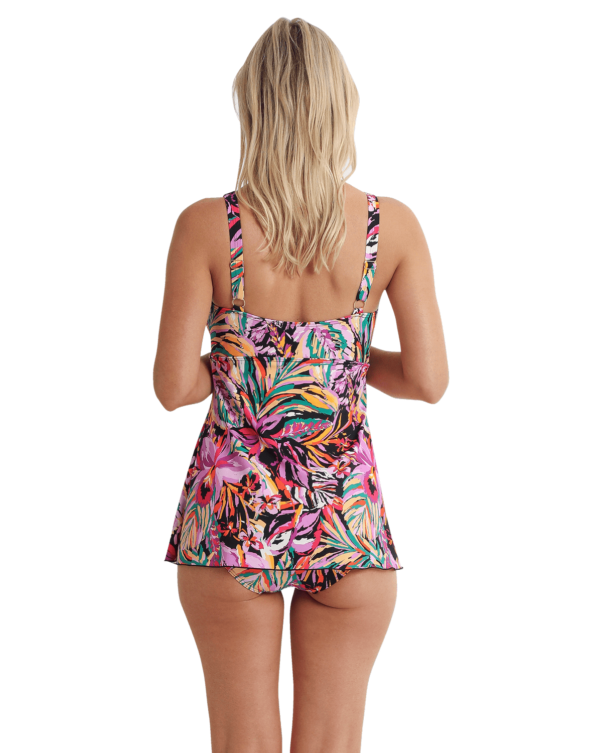 Jantzen Festival Slimline Swim Dress - Black Jantzen Festival Slimline Swim Dress - Black Splash Swimwear Womens Swimwear