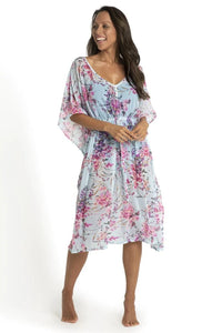 Jantzen Flora Mesh Capri Kaftan Splash Swimwear Kaftans