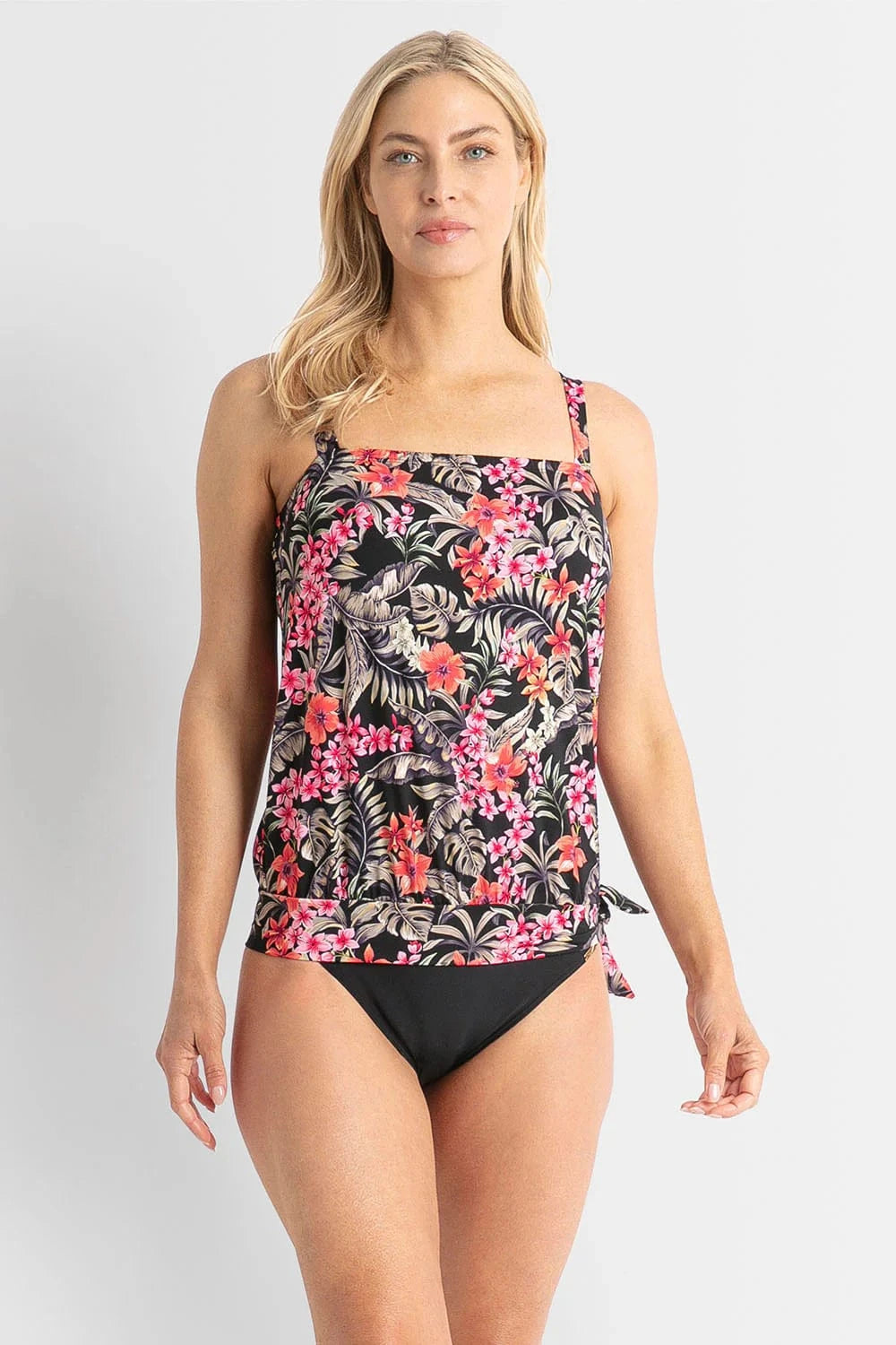 Jantzen Hamilton Bandeau Blouson Singlet - Black Jantzen Hamilton Bandeau Blouson Singlet - Black Splash Swimwear