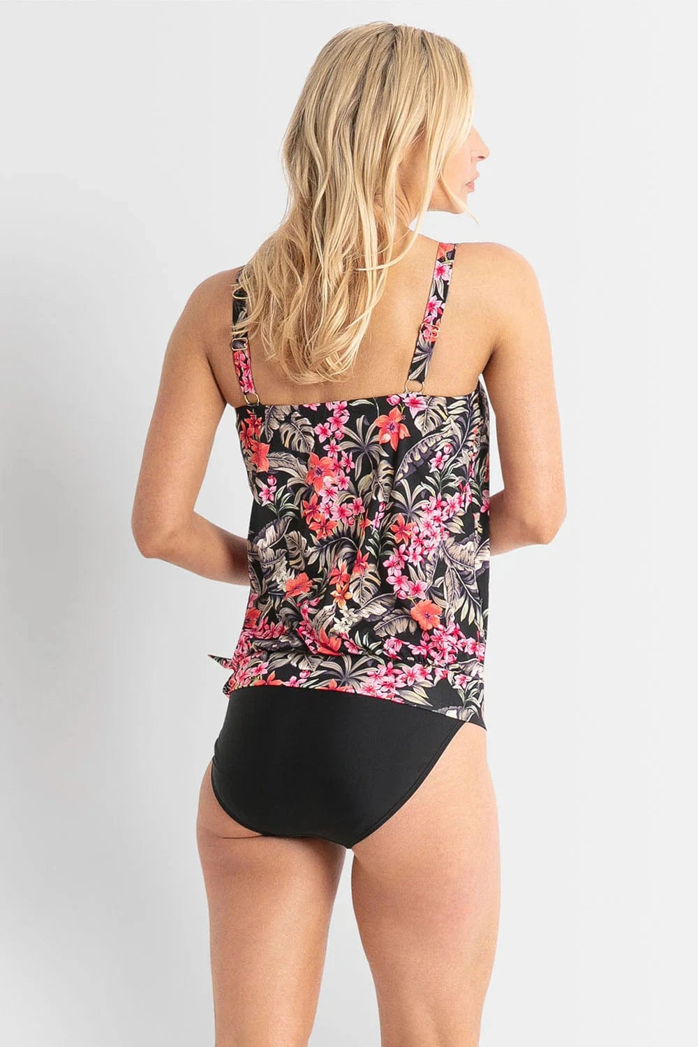 Jantzen Hamilton Bandeau Blouson Singlet - Black Jantzen Hamilton Bandeau Blouson Singlet - Black Splash Swimwear