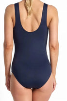 Jantzen Jantzen Anchor Stripe E/F Framed One Piece - Navy Jantzen Anchor Stripe E/F Framed One Piece - Navy Splash Swimwear