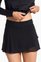 Jantzen Jantzen Cosmopolitan Layered Swim Skirt - Black Jantzen Cosmopolitan Layered Swim Skirt - Black Splash Swimwear